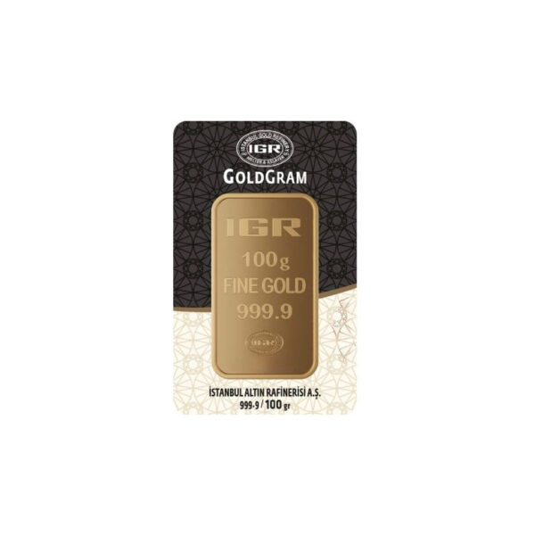 (IGR) 100 Gram 999.9 Saf Altın – Sertifikalı